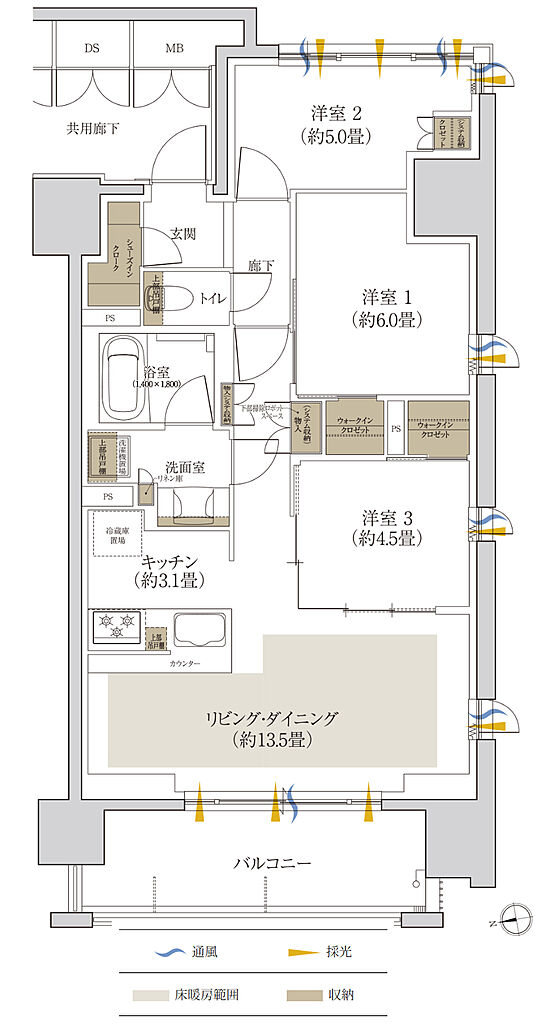ローレルコート泉ザ・ハウス 間取り D