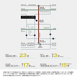 ブライトタウン浜北駅前 アクセス図