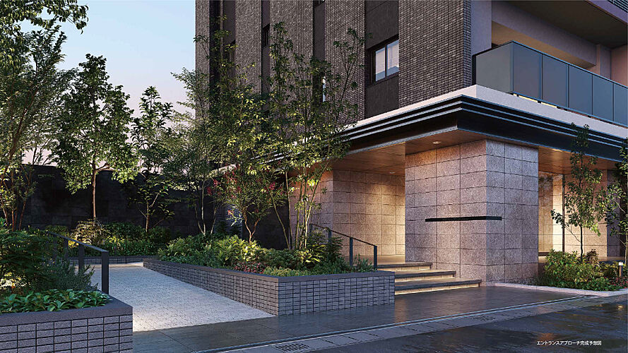 ブライトタウン御厨駅前 エントランスアプローチ完成予想図