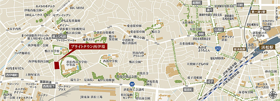 ブライトタウン西伊場：案内図