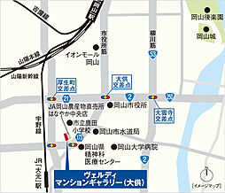 ヴェルディ古京町 モデルルーム案内図