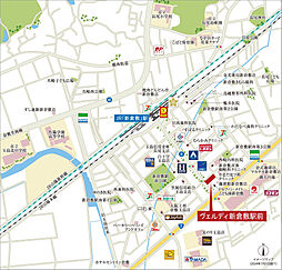ヴェルディ新倉敷駅前 現地案内図