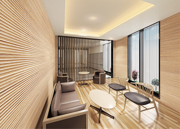 ヴェルディ・ステーションテラス阿品 ラウンジ完成予想図