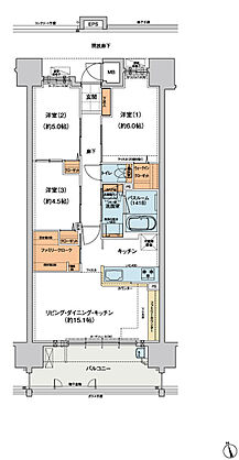 ヴェルディ・ステーションタワー天神川 間取り C