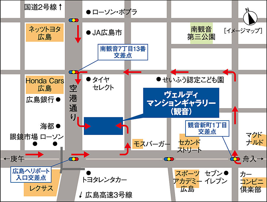 ヴェルディ祇園［フェリス］：モデルルーム地図