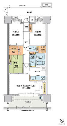 ヴェルディ蔵王公園 間取り B【和室有償プラン】