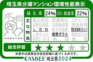 ブリシア川口エアーコート/カームコート 埼玉県分譲マンション環境性能表示