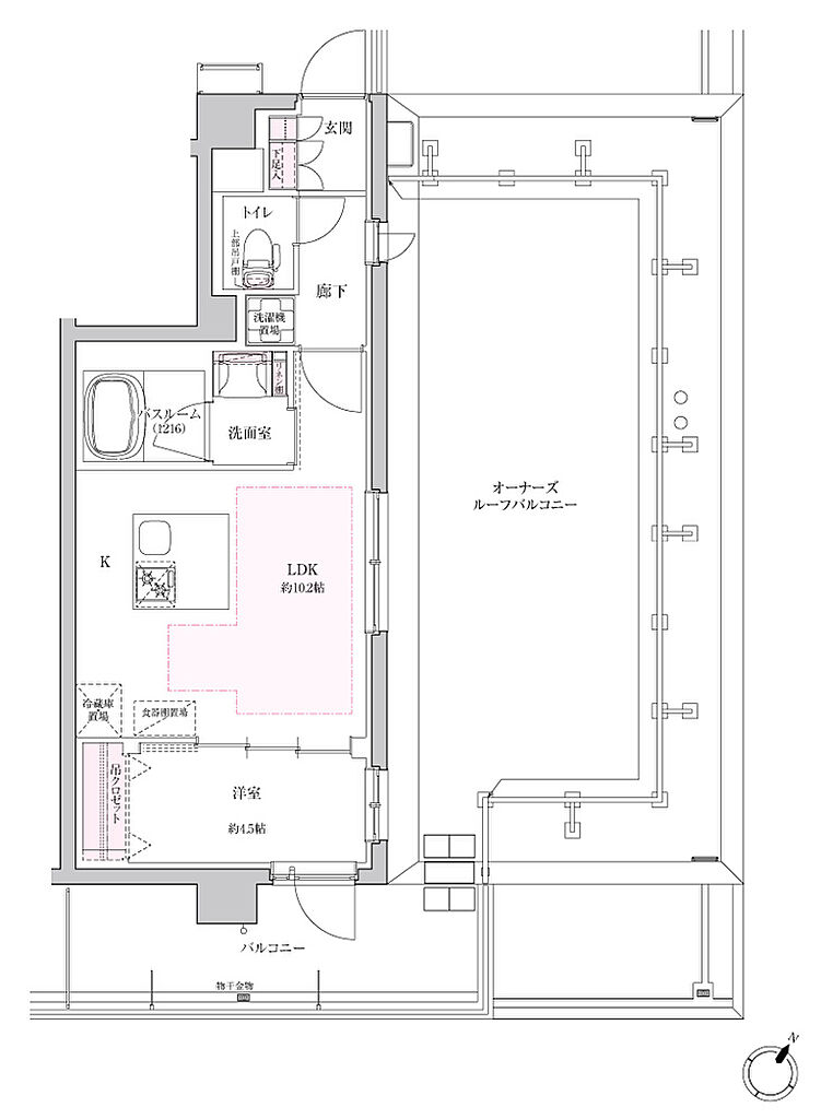 ブリシア大宮 氷川の杜 間取り Kr