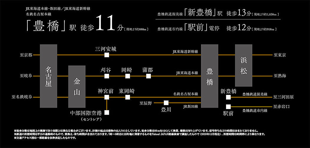 リフローレ豊橋大橋通 アクセス図