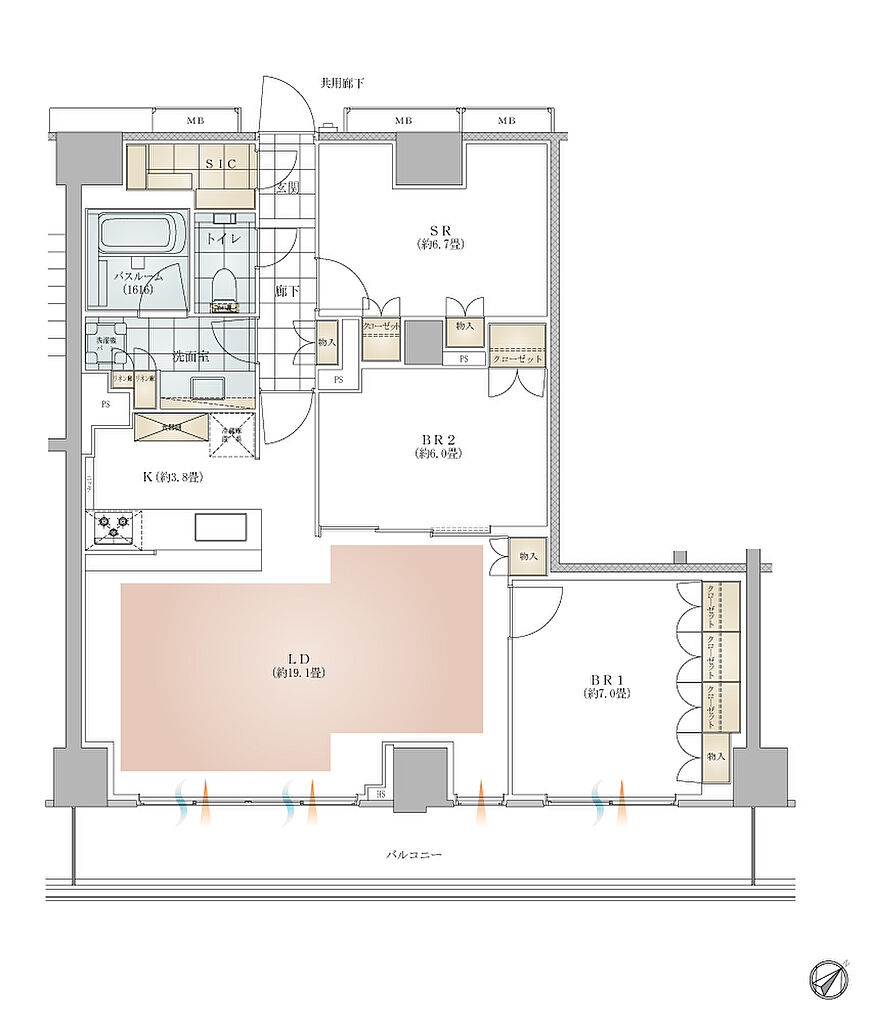 イノバス不動前 間取り CC