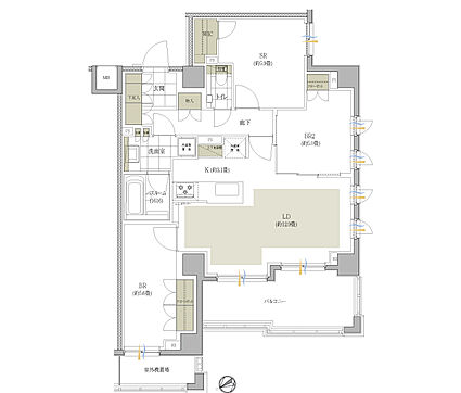 イノベイシア恵比寿 間取り D1