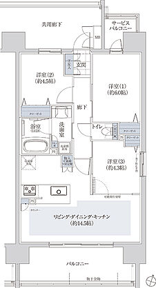グランザ名駅南 間取り E