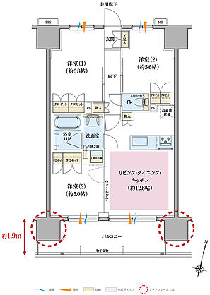 リナージュつくばみらい 間取り C