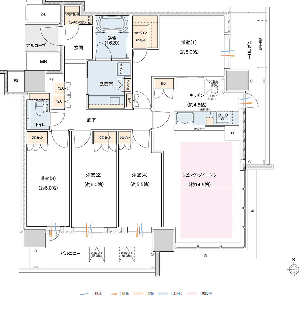 J.GRAN TOWER 京都向日町 間取り CD