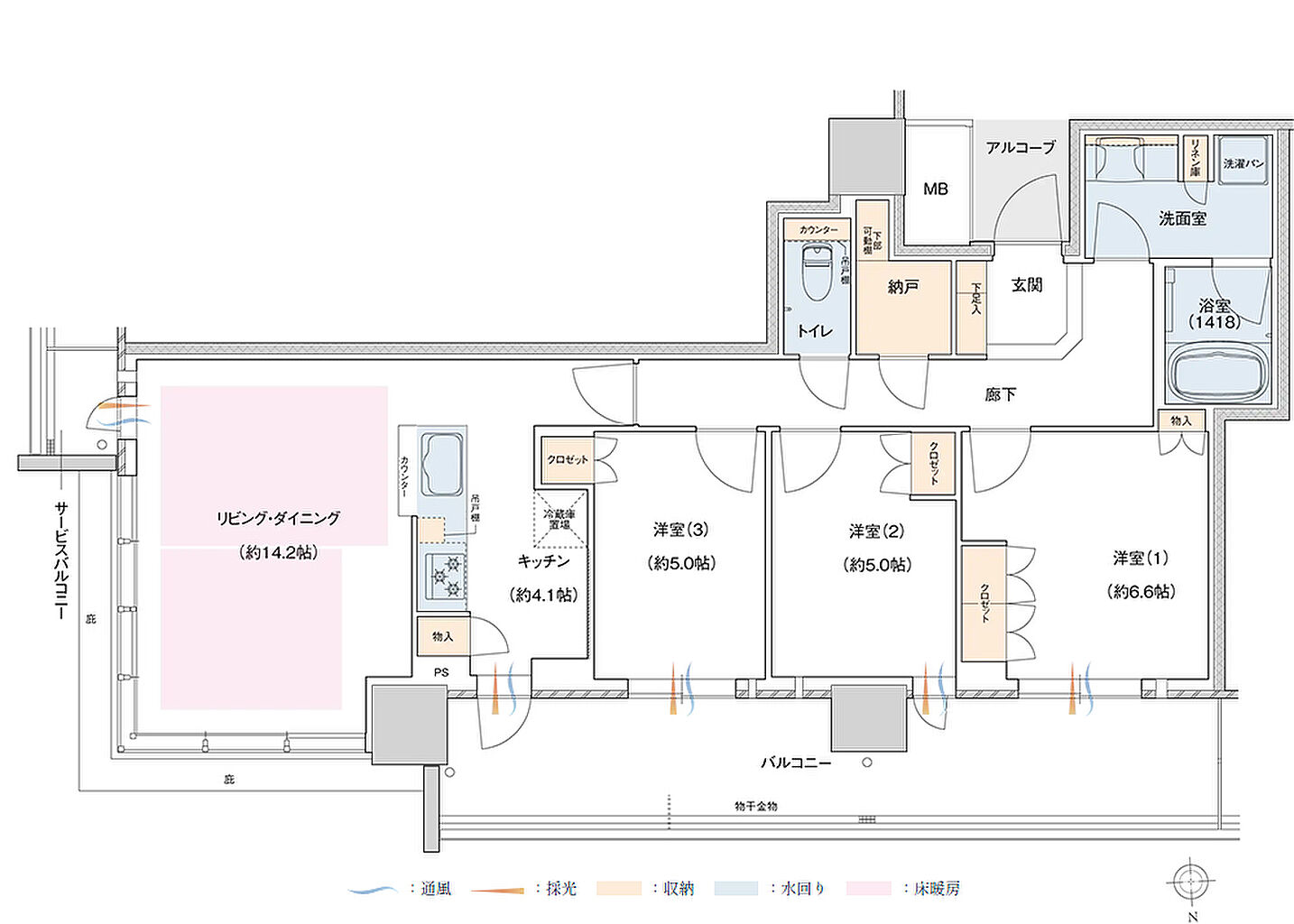 J.GRAN TOWER 京都向日町 間取り BG