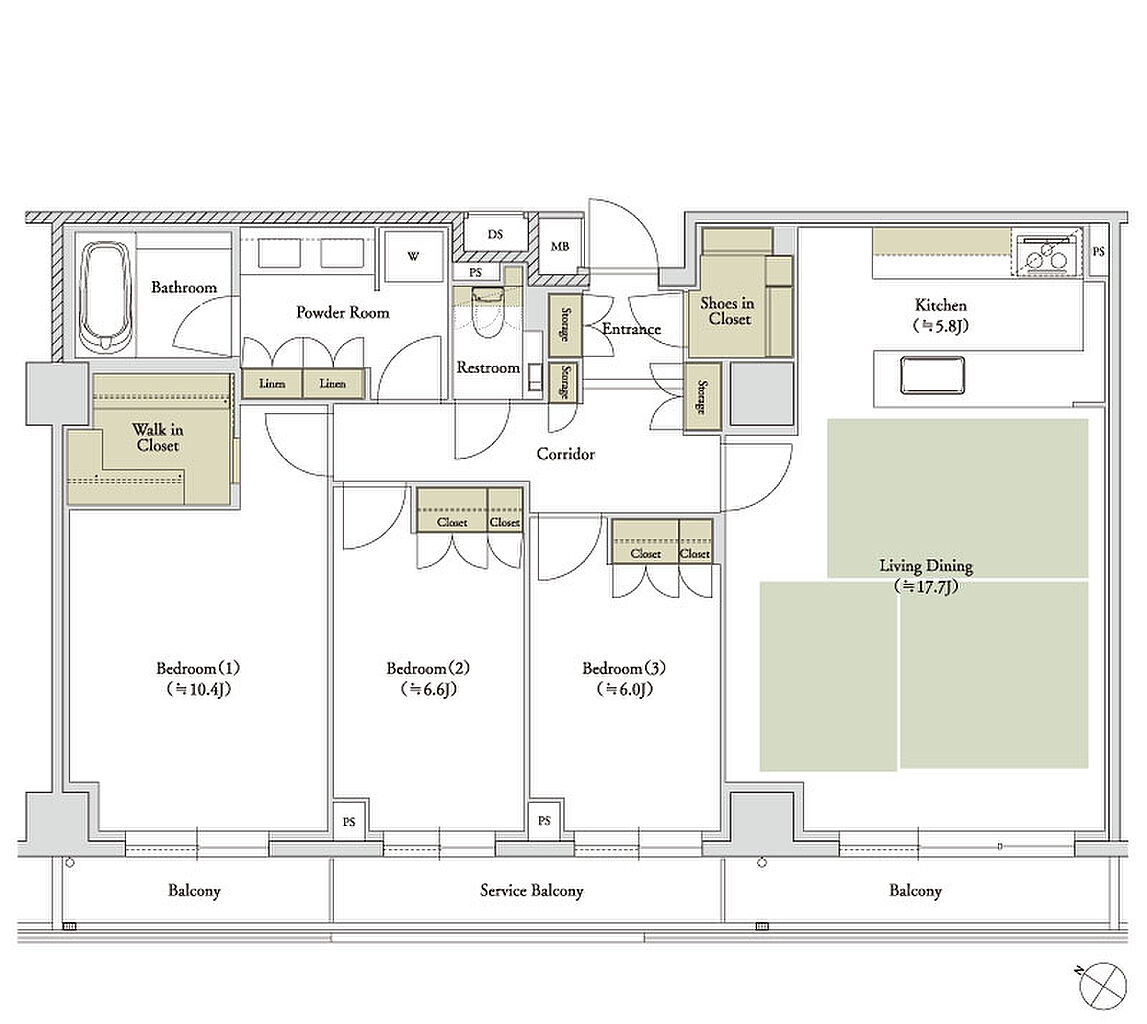 ザ・サンメゾン南山 間取り C