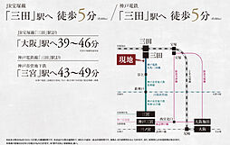 エステムコート三田 ザ・クラブハウス アクセス図