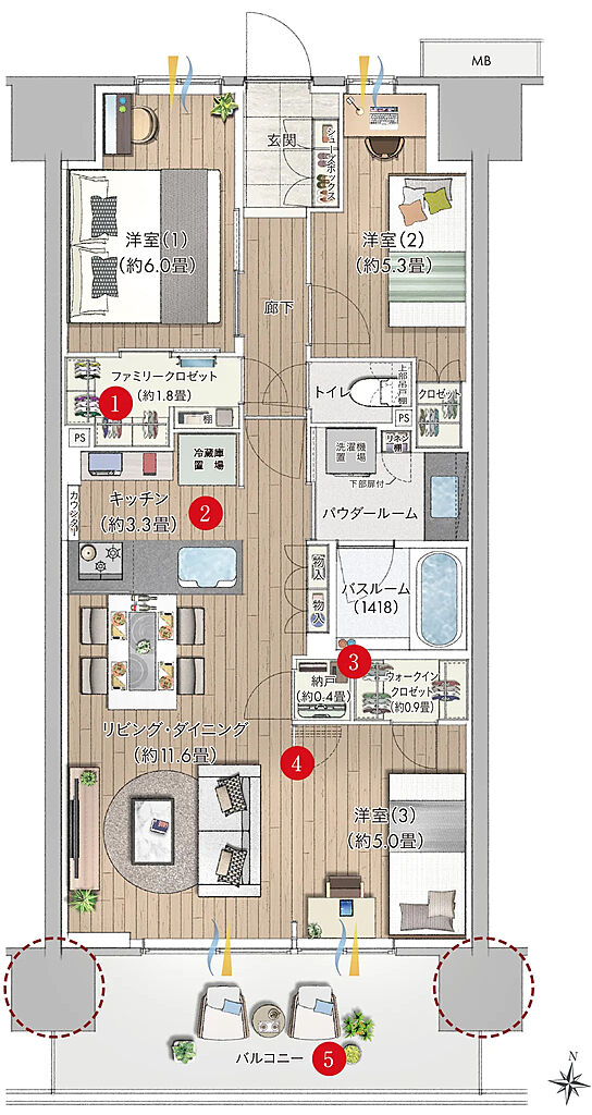 ソライエ東松山 間取り G