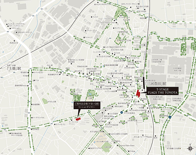 Tステージ フラッグス・ザ・トヨタ モデルルーム案内図