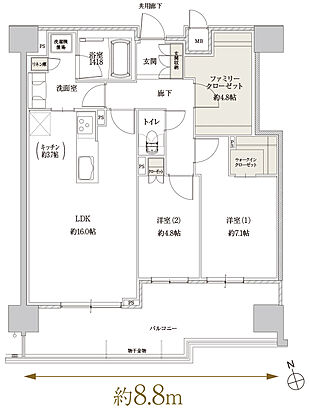 Tステージ豊田浄水arc. 間取り D
