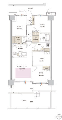 クレヴィアシティ神戸舞子駅前 間取り ABg