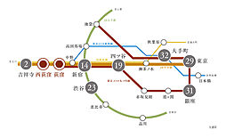 クレヴィア杉並西荻窪 アクセス図