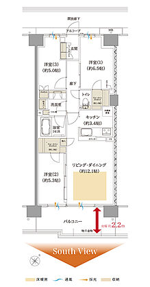 ルナコート三田ウッディタウン中央 間取り M