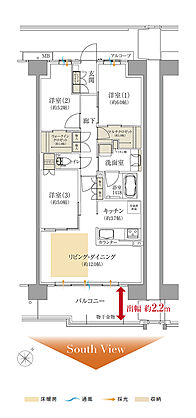 ルナコート三田ウッディタウン中央 間取り F