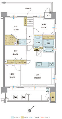トラスト白木原レジデンス 間取り D