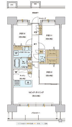 グランフォセット福島上町 間取り F