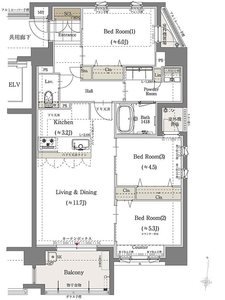 クラブスタイル神松寺 間取り C