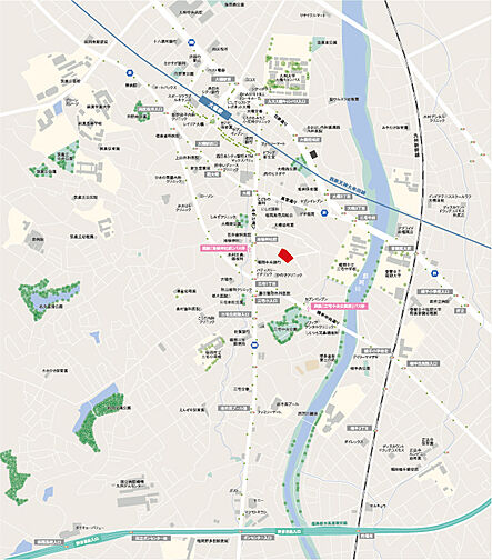 クラブスタイル大橋レーヴ 現地案内図