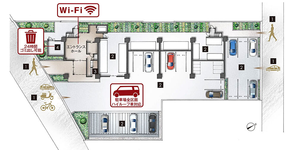 グランアッシュ住吉万代東REVE 共用部