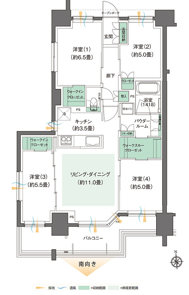 レジデンシャル仙台卸町 間取り L
