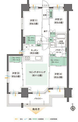 レジデンシャル仙台卸町 間取り L