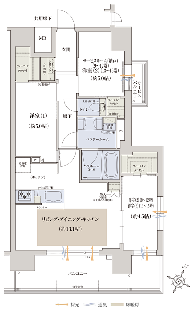 プレサンス ロジェ 大津京 レイクヴィラ 間取り F