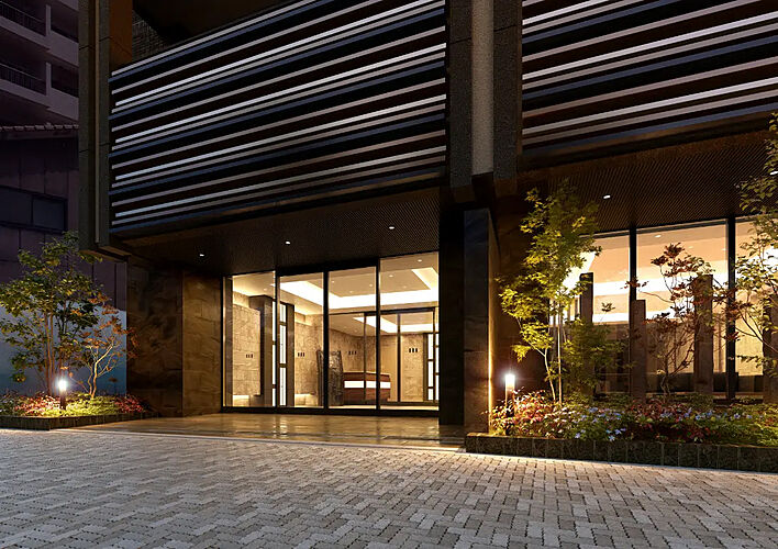 プレサンス ロジェ 上前津駅前 THE RESIDENCE エントランスアプローチ完成図