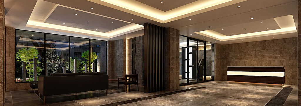 プレサンス ロジェ 上前津駅前 THE RESIDENCE エントランスホール完成図