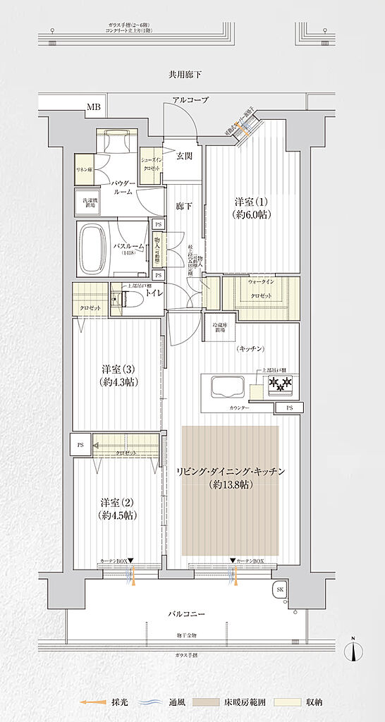 プレサンス ロジェ 西大路御池駅前 間取り F