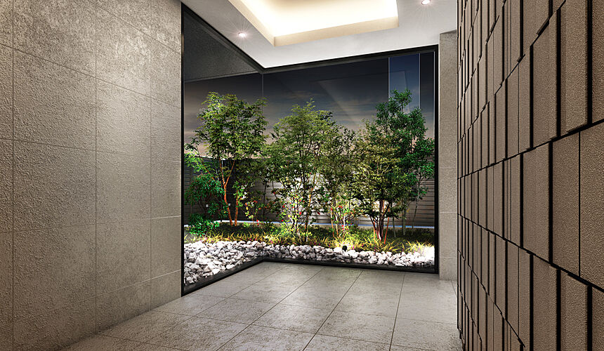 プレサンス ロジェ 新大宮 エントランスホール完成予想図