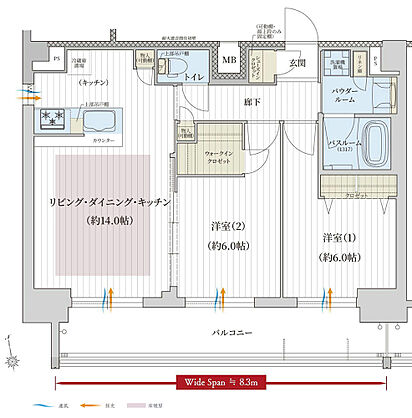 プレサンス レイズ 千種今池II 間取り J