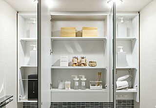 プレサンス ロジェ 神戸本山南町 三面鏡裏収納