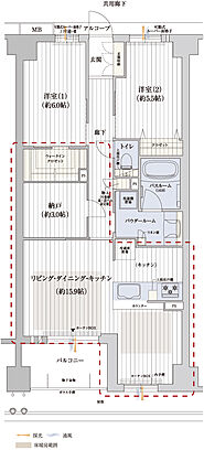 プレサンス ロジェ 京都御所西 桜雅邸 間取り K1【メニュープラン1】