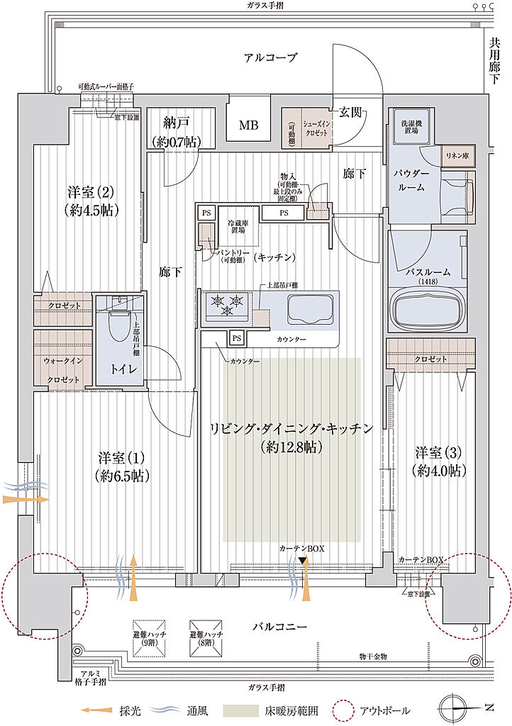 プレサンス レイズ 四天王寺 ターミナルリンク 間取り D