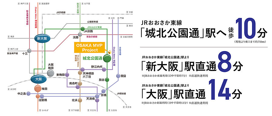 OSAKA MVP Project：交通図
