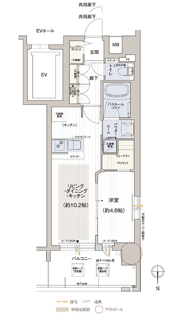 プレサンス ロジェ 京都二条 WEST 間取り B