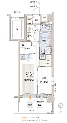 プレサンス ロジェ 京都二条 WEST 間取り B
