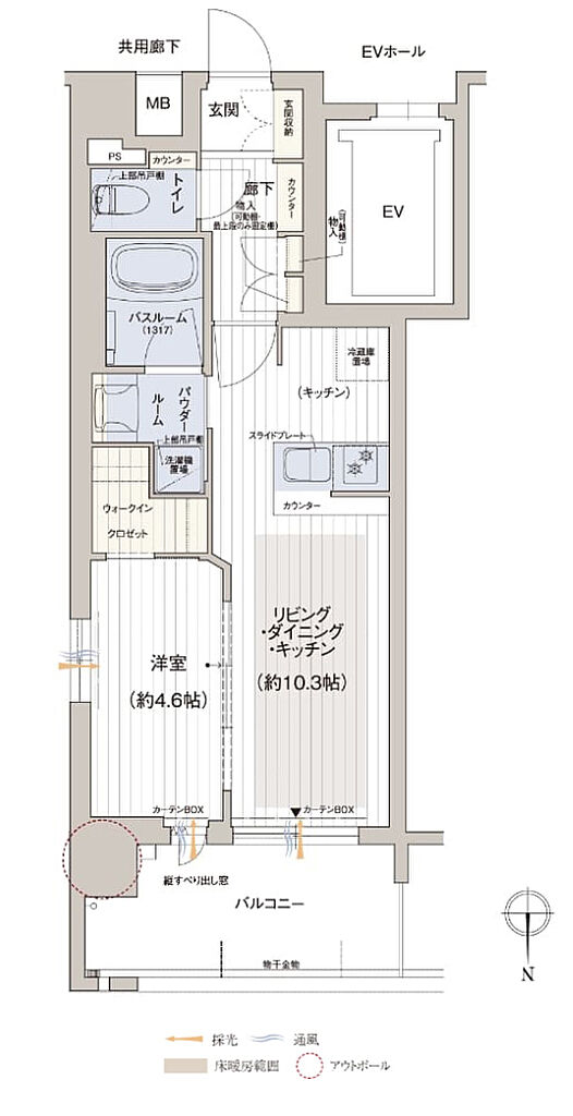 プレサンス ロジェ 京都二条 WEST 間取り A