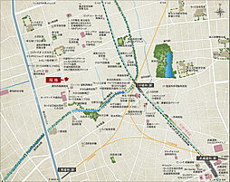 武蔵浦和1駅マンションプロジェクト 現地案内図