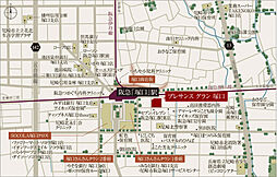 プレサンス グラン 塚口 現地案内図